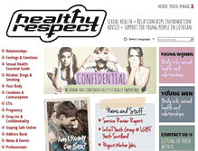 Tablet Screenshot of healthyrespect.co.uk